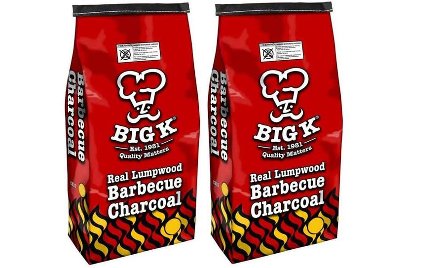 Big K Lumpwood Charcoal 10kg Bags (Twin Pack)