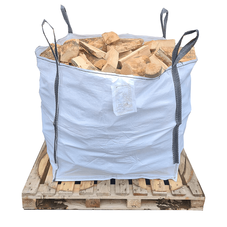 Kiln Dried Hardwood Birch firewood Logs - Cube Bag (300kg)