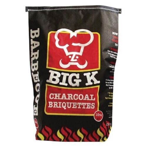 Big K Charcoal Briquettes 10kg Bag (Twin Pack)