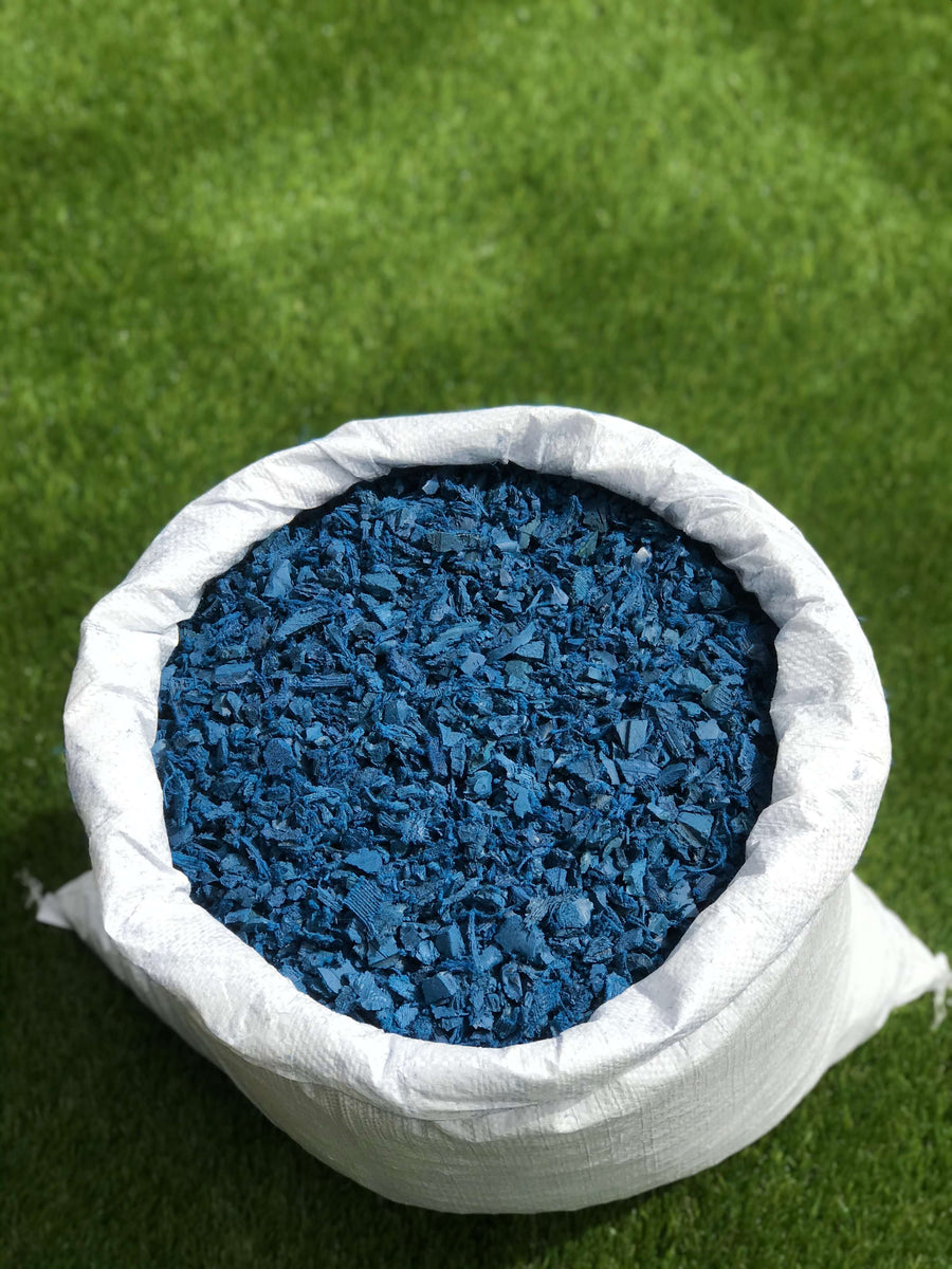 ECO Blue Rubber Mulch Play Bark Chip – 20KG