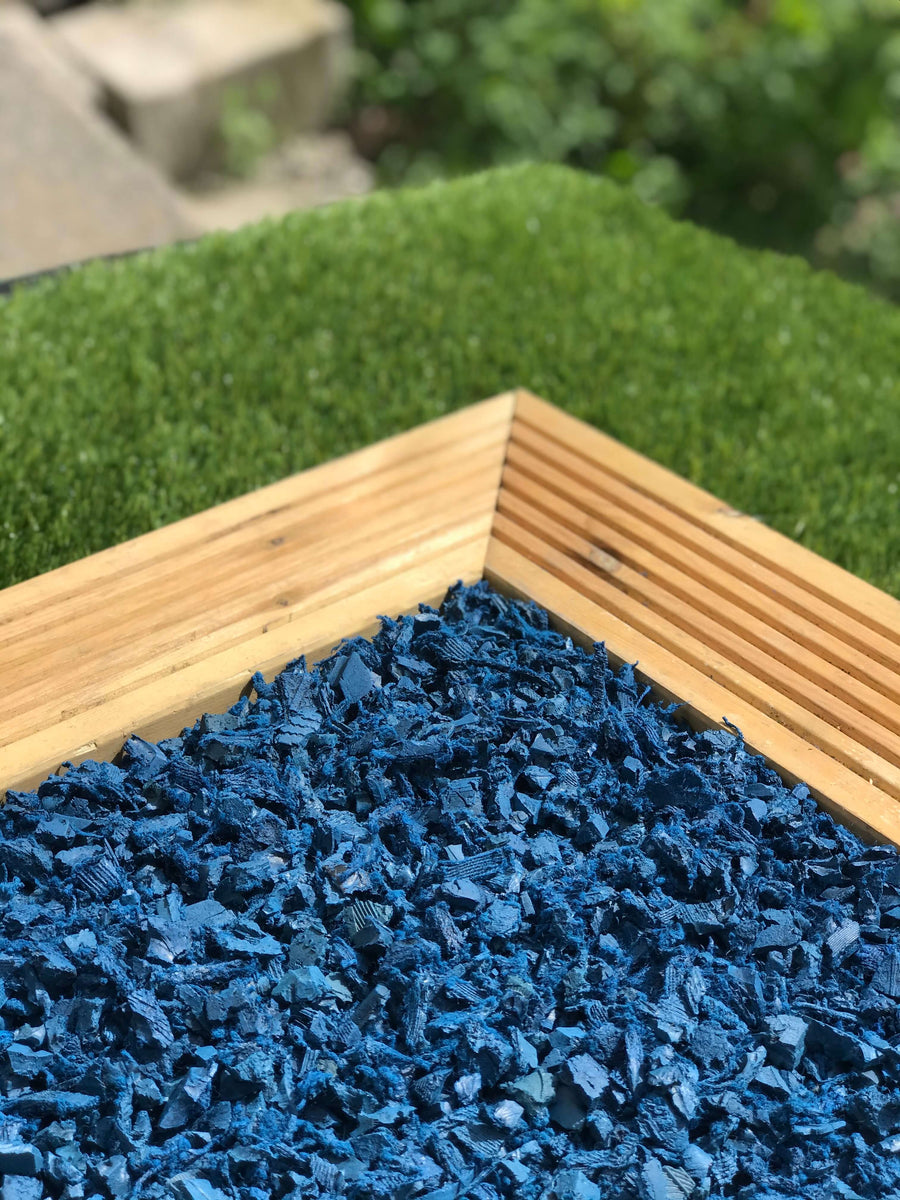 ECO Blue Rubber Mulch Play Bark Chip – 500KG