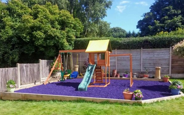 ECO Purple Rubber Mulch Play Bark Chip – 20KG