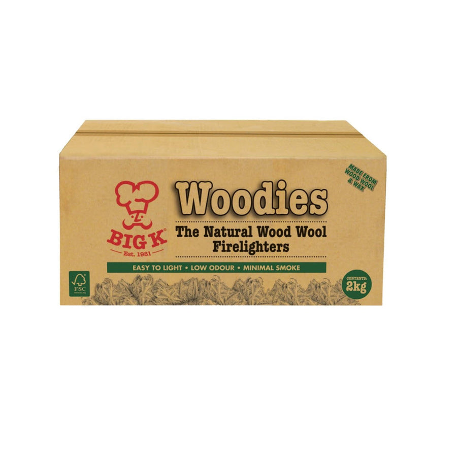 Natural Wood Wool Firelighters 2 Kg box - Approx 150 Pcs